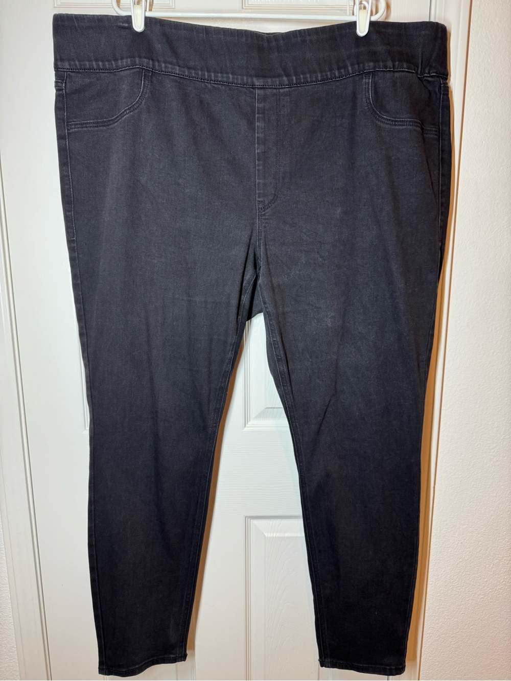 Old Navy Jeans Plus Size 26 Long Mid Rise Rockstar Super Skinny Jeggings Pull On